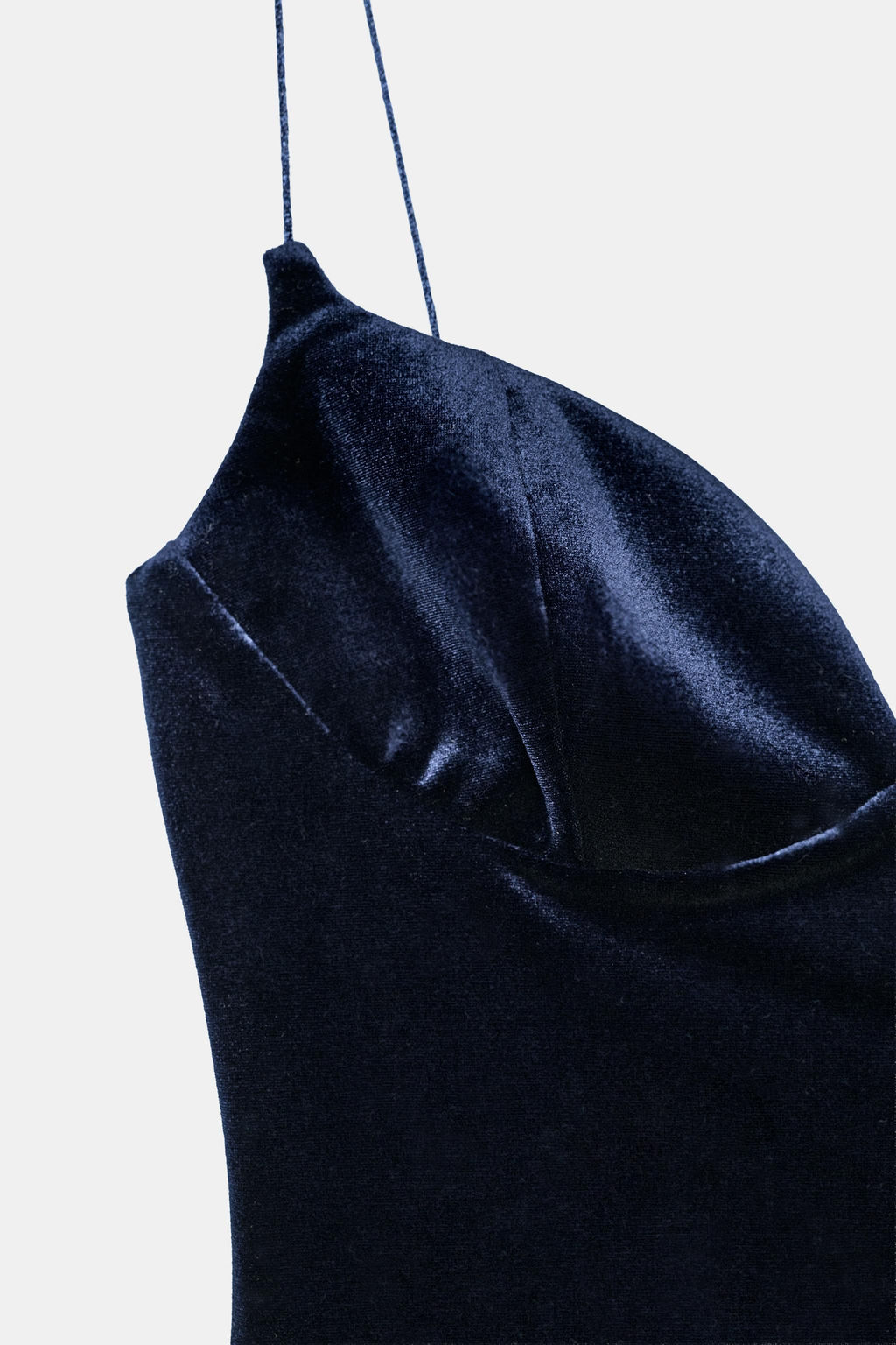 STRAPPY VELVET BODYSUIT - Zara фото 8