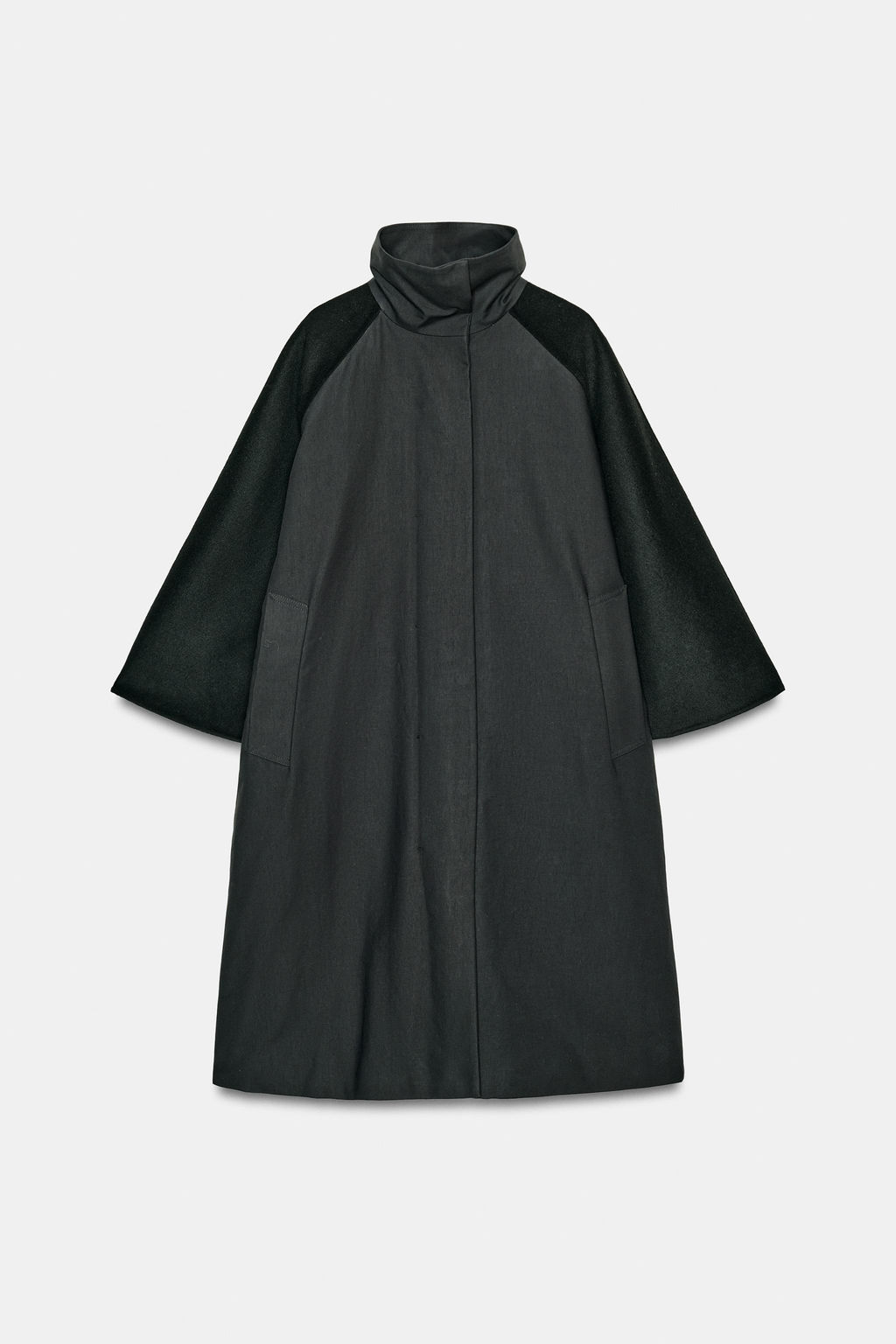 ZW COLLECTION LIMITED EDITION WOOL BLEND CAPE - Zara фото 6