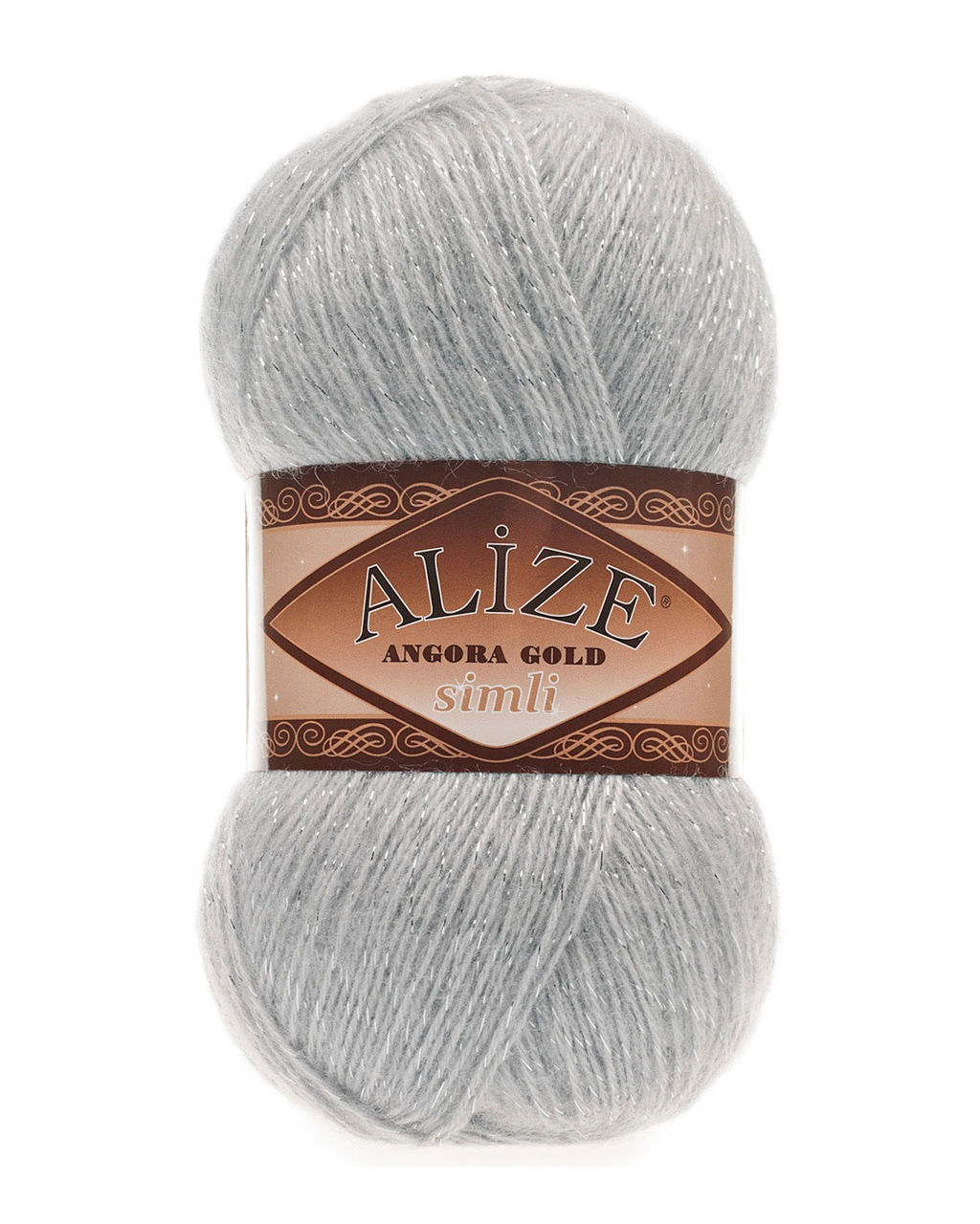 Ангора голд сим (Angora gold sim) пряжа Alize 20%шерсть 5%метанит 75%акрил 5х100г/500м фото 11