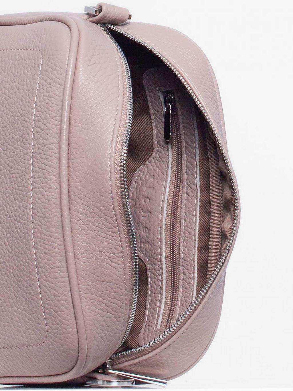 Женская кожаная сумка Richet 3154LNT 757 Пудра  фото 3