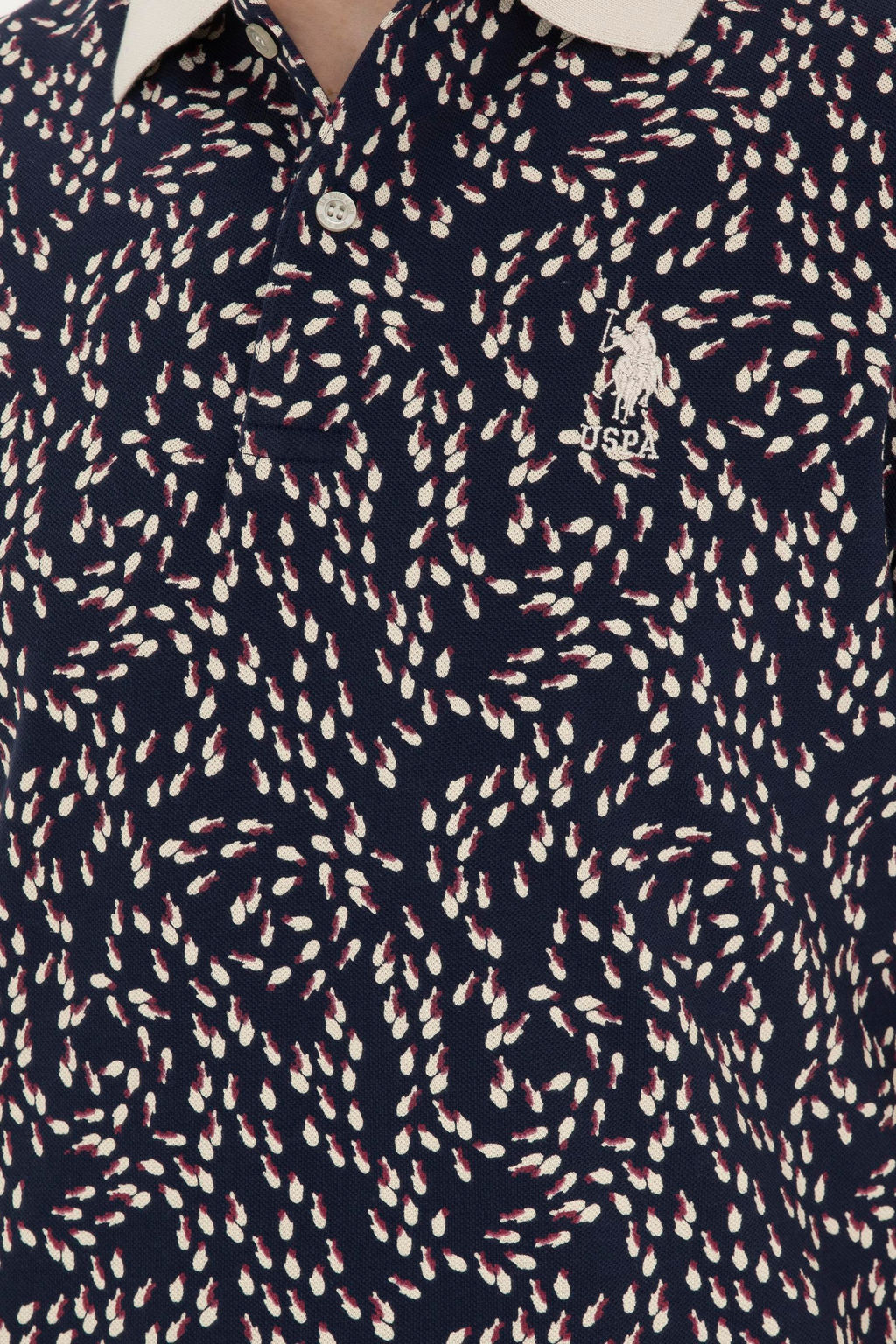 Мужская кремовая футболка - U.s. polo assn фото 7