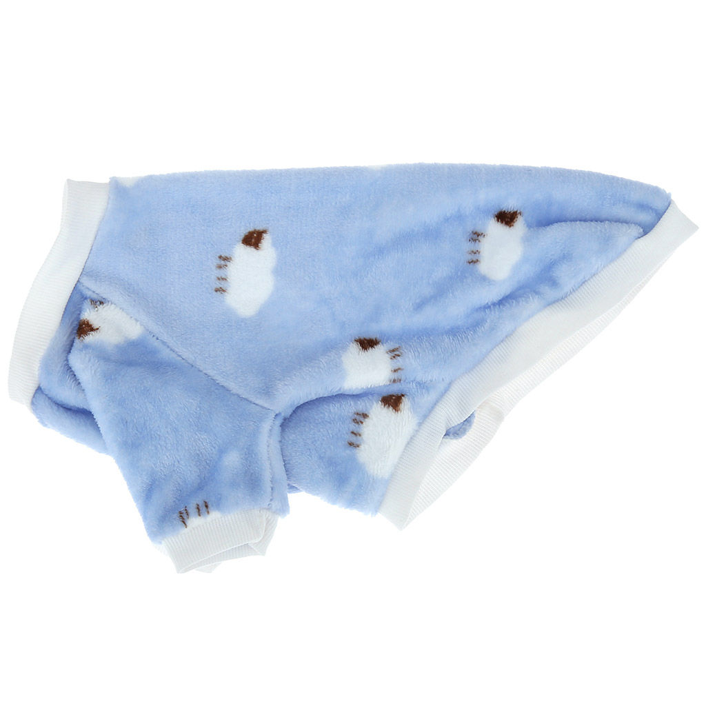 Пэт тойс (Pet toys) Одежда для собаки Толстовка Овечка р-р XL, длина спинки 36см/обхват груди 46см/обхват шеи 28см, цвет-голубой, плюш (100% полиэстер) (Китай) - Домашняя мода фото 6