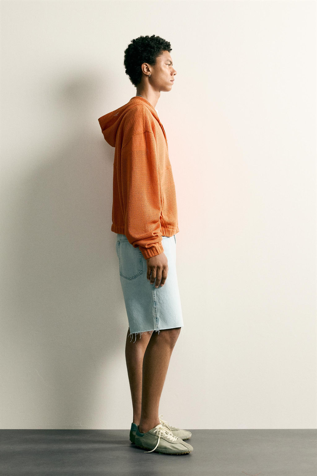 SOBRECAMISA RELAXED FIT ESTRUCTURA RED / Naranja - Zara фото 4