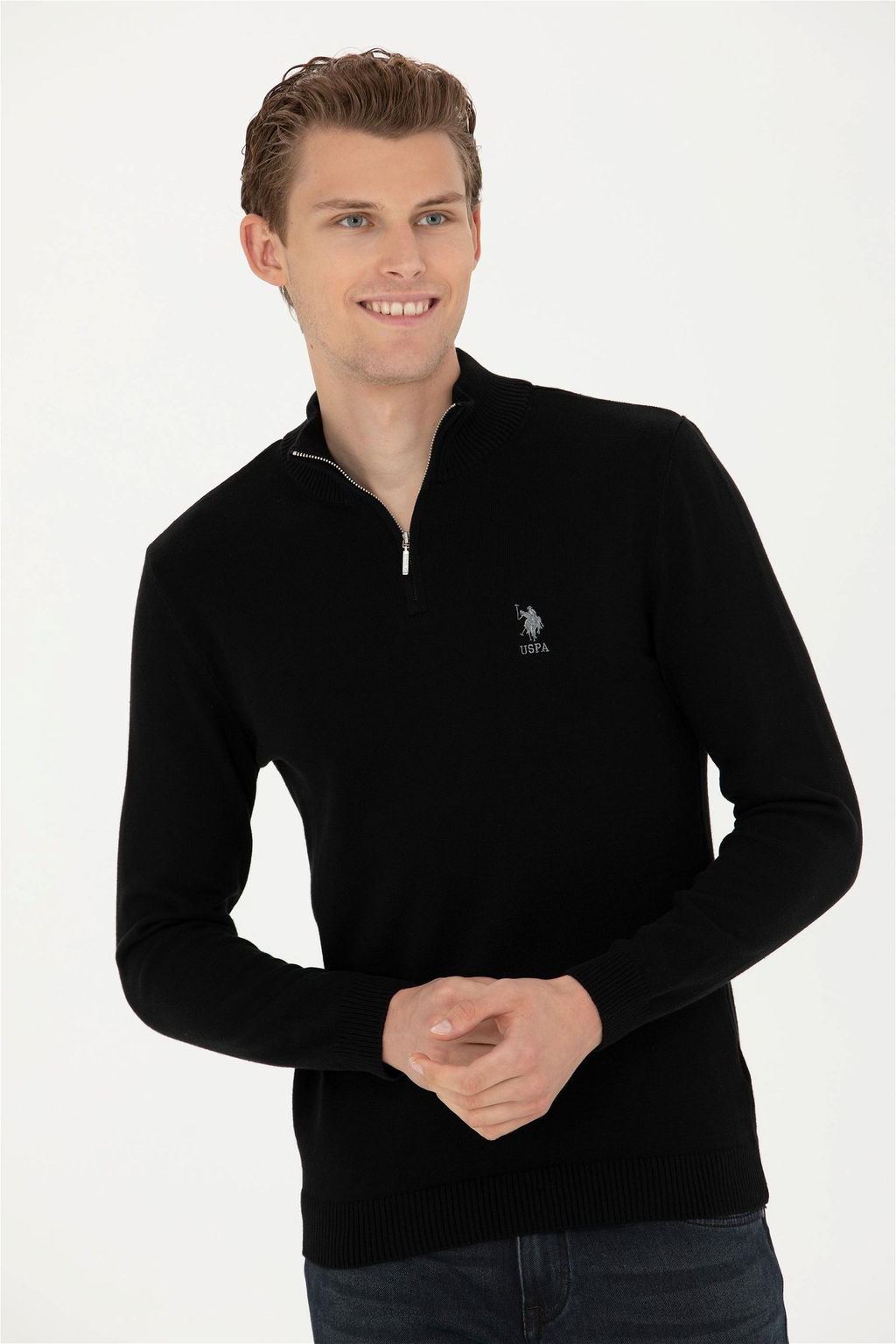 Мужской черный свитер - U.s. polo assn фото 10