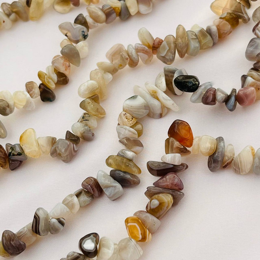 Бусины для украшений из ботсванского Агата крошка
