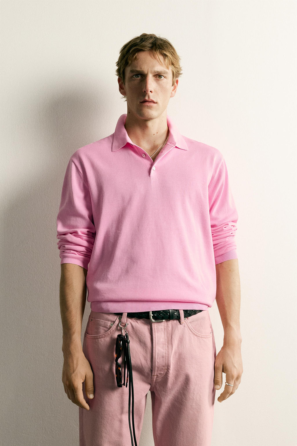 POLO PUNTO RELAXED FIT / Rosa vigor? - Zara фото 2