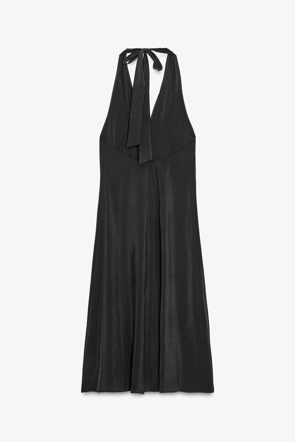 HALTER MIDI DRESS WITH TIE - Zara фото 8