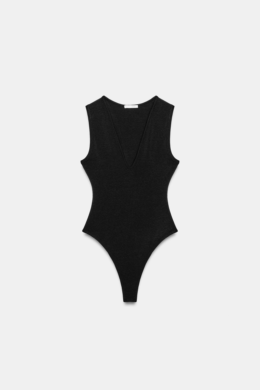 FITTED V-NECK BODYSUIT - Zara фото 12