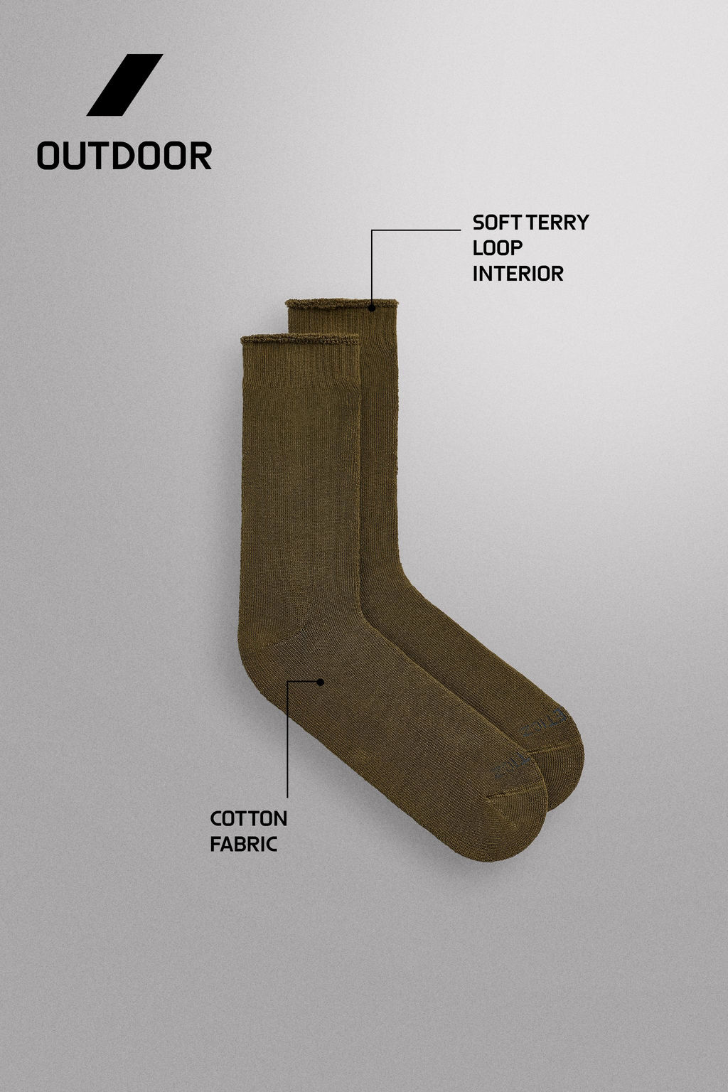 COTTON BLEND TERRY SOCKS - Zara фото 3