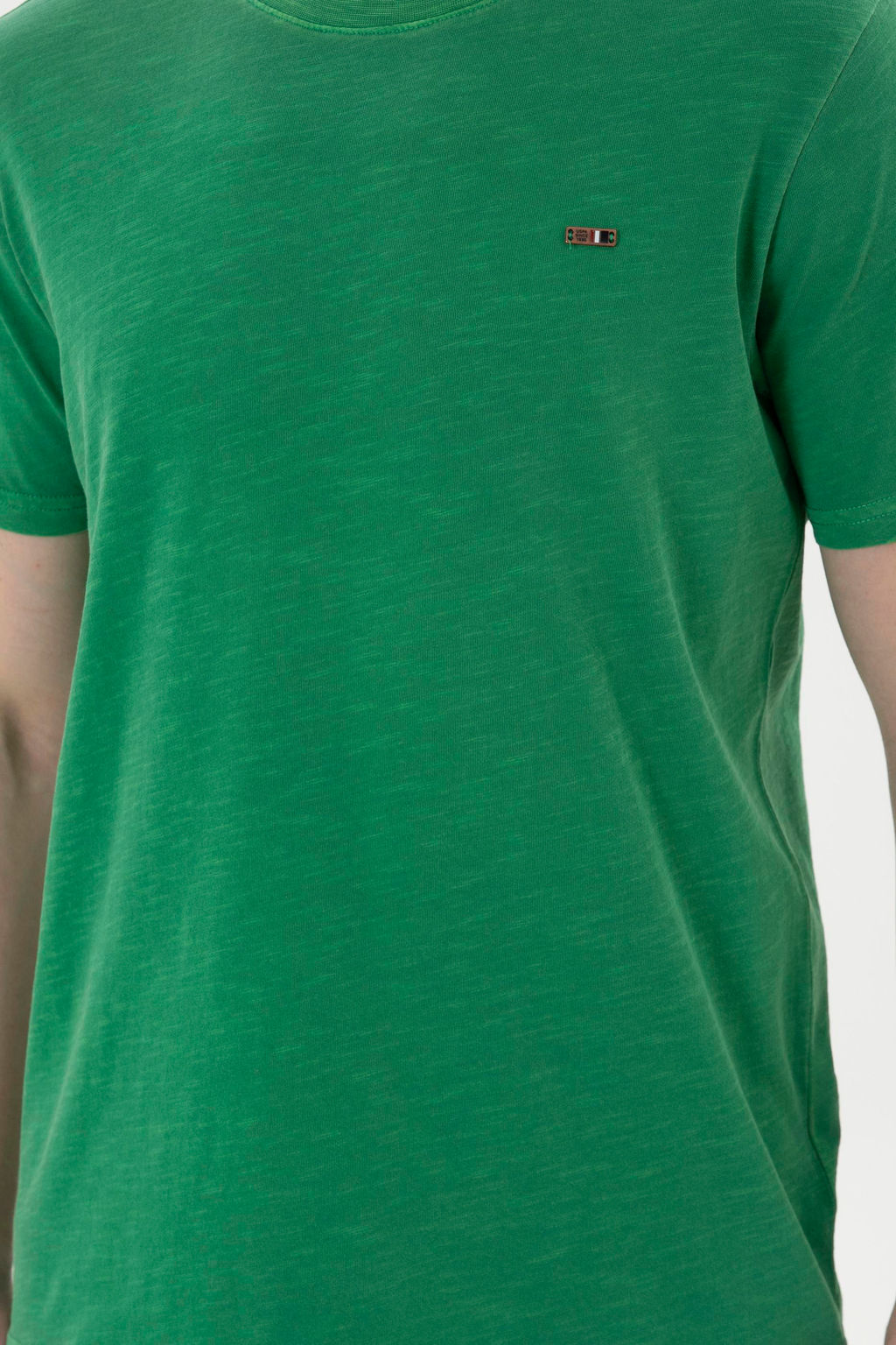 Мужская зеленая базовая футболка - U.s. polo assn фото 6