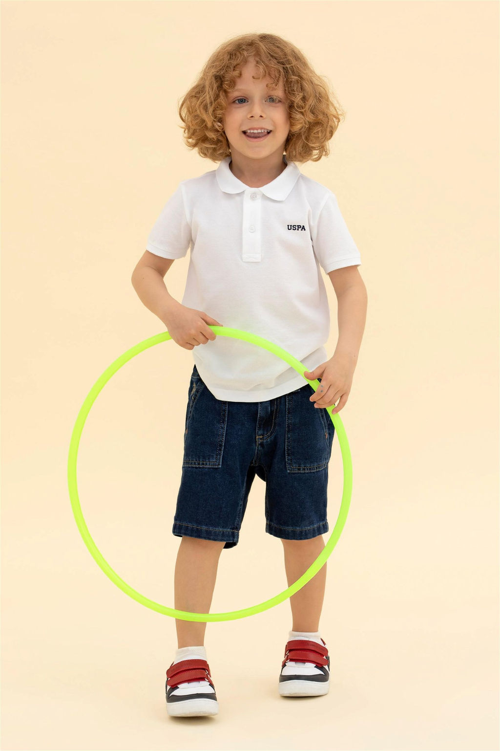 Белая базовая футболка-поло для мальчика Неожиданная скидка в корзине - U.s. polo assn фото 2