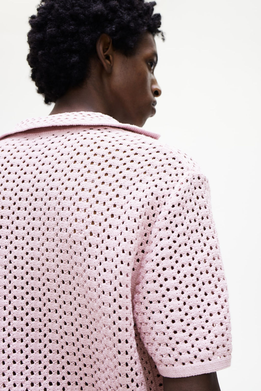 Polo en punto pointelle Loose Fit - H&m фото 4