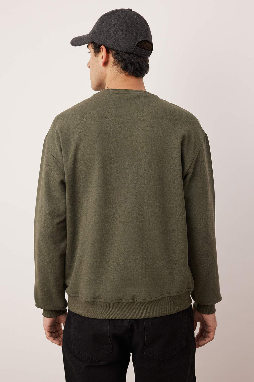 TRENDYOL MAN Siyah-Gri Melanj 2li Paket Oversize/Genis Kesim Ici Polar/S?cak Tutan Sweatshirt TMNAW24SW00001 - Trendyolmilla фото 20