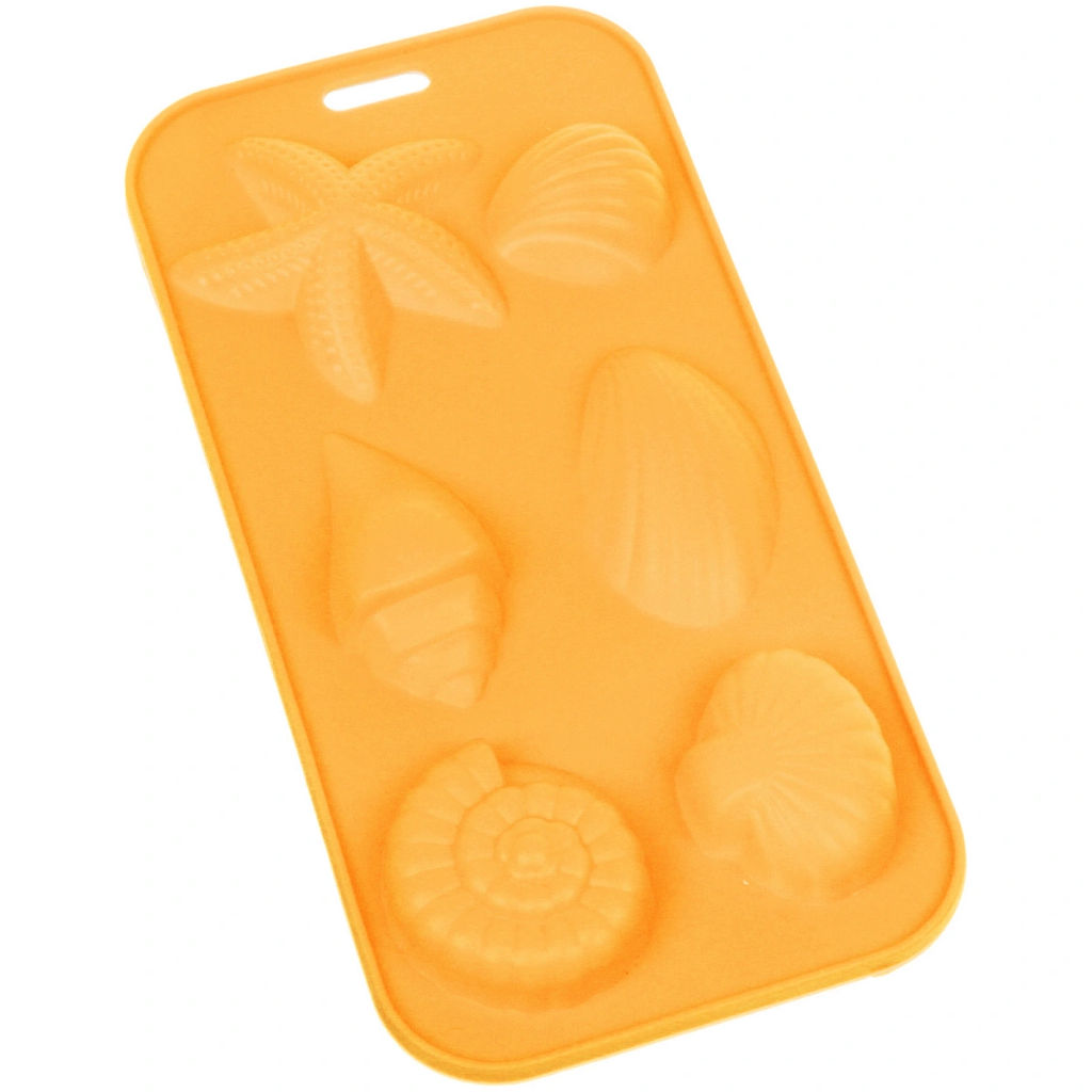 Цена за 3 шт. Форма для льда силиконовая "Морской микс" 20*10см, цвета микс