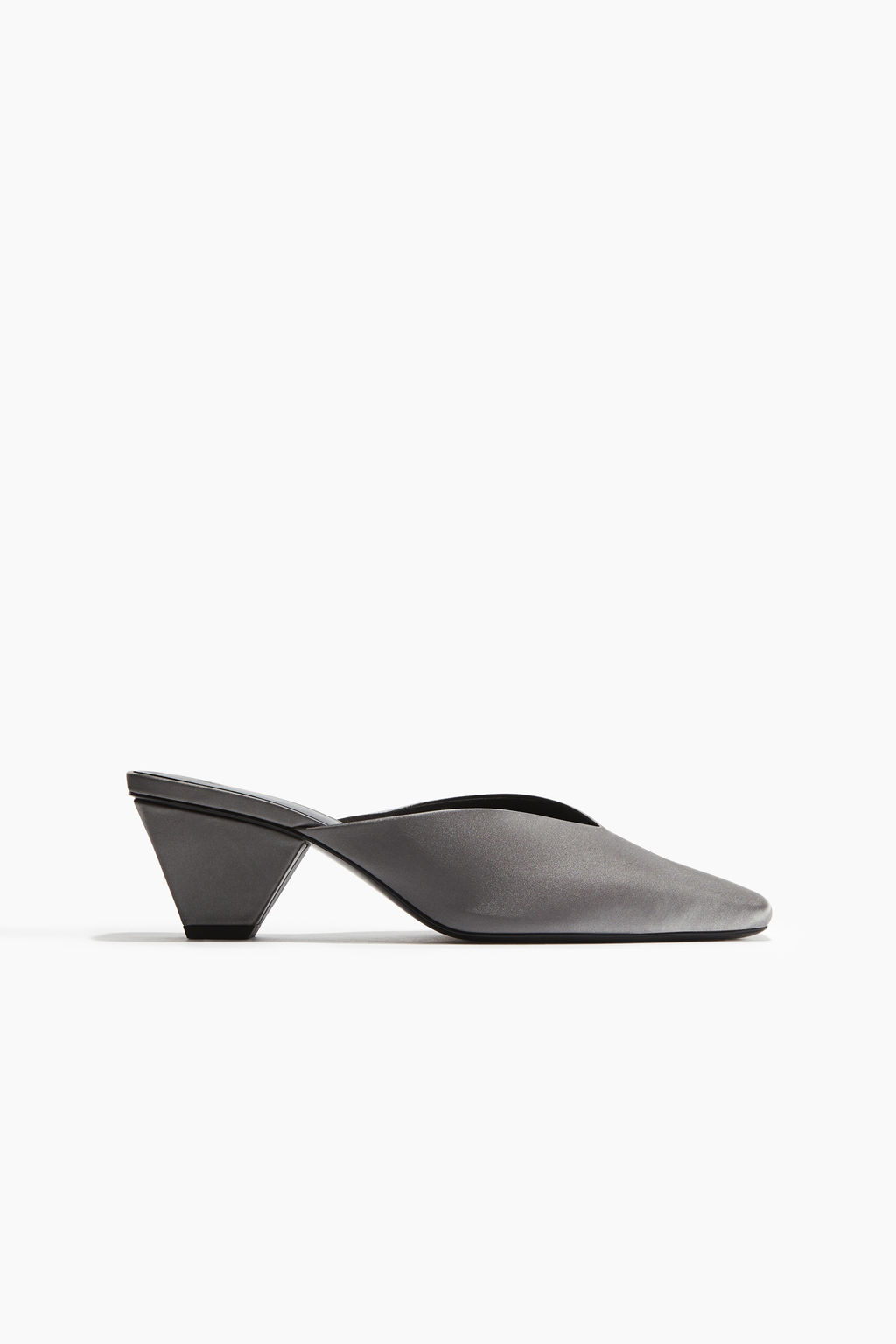Mules de sat?n con tac?n de embudo - H&m фото 3