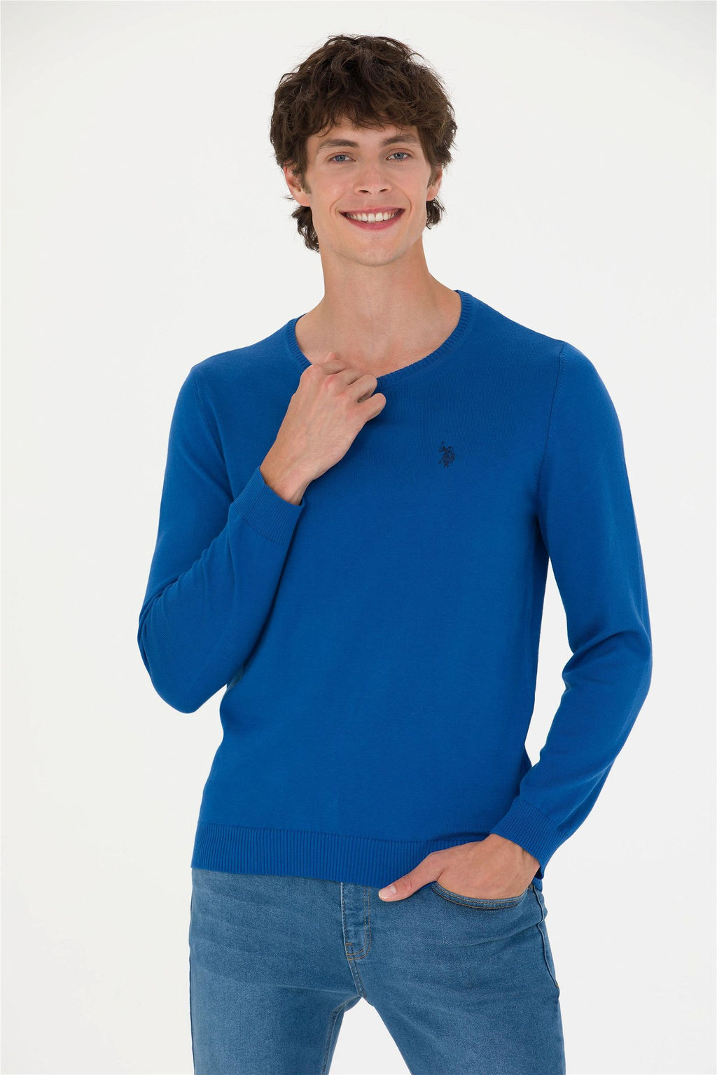 U. S. Polo Assn Мужской базовый свитер Saks - U.s. polo assn фото 3