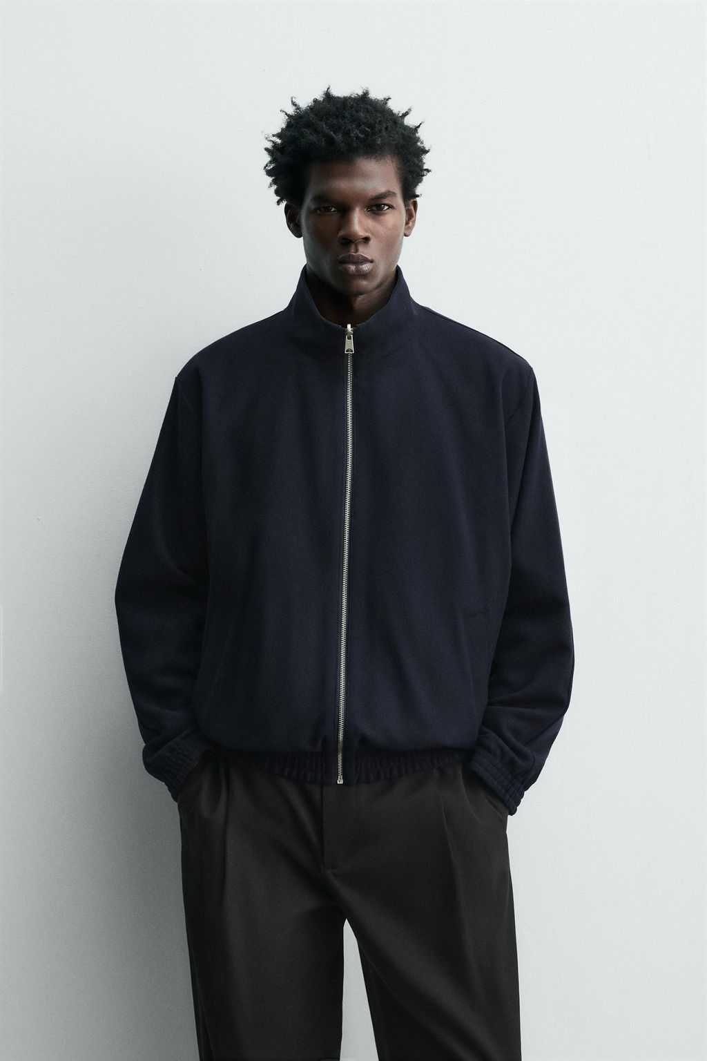 REVERSIBLE WOOL - CASHMERE BOMBER JACKET - Zara фото 2