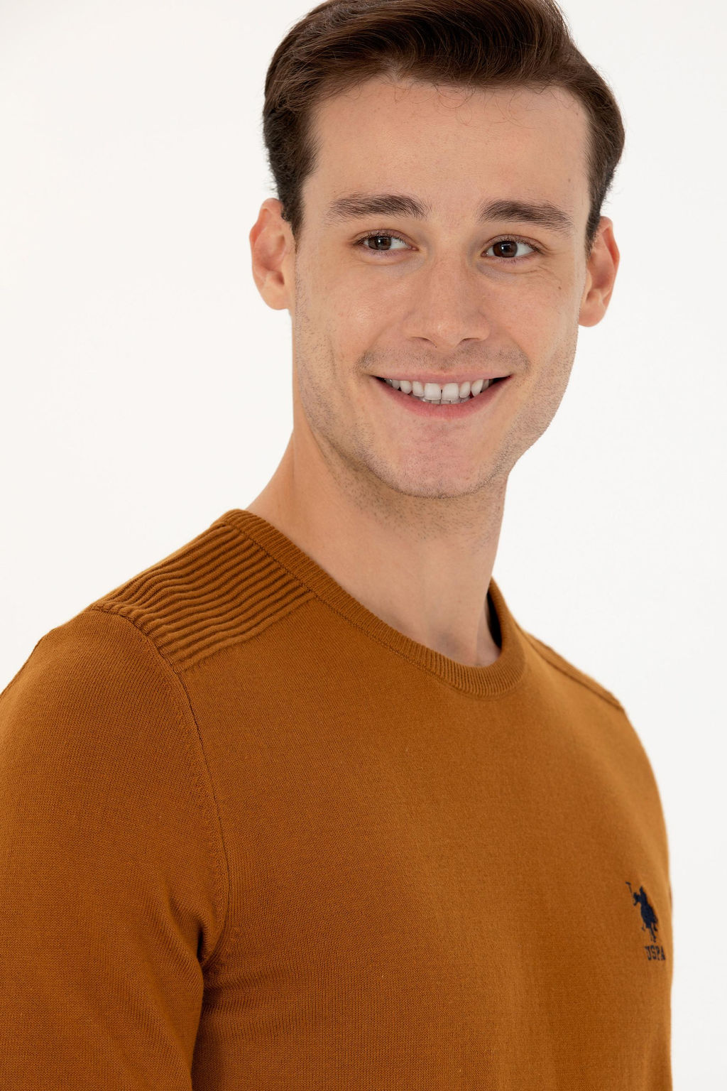 Мужской базовый свитер кокосового цвета Неожиданная скидка в корзине - U.s. polo assn фото 3