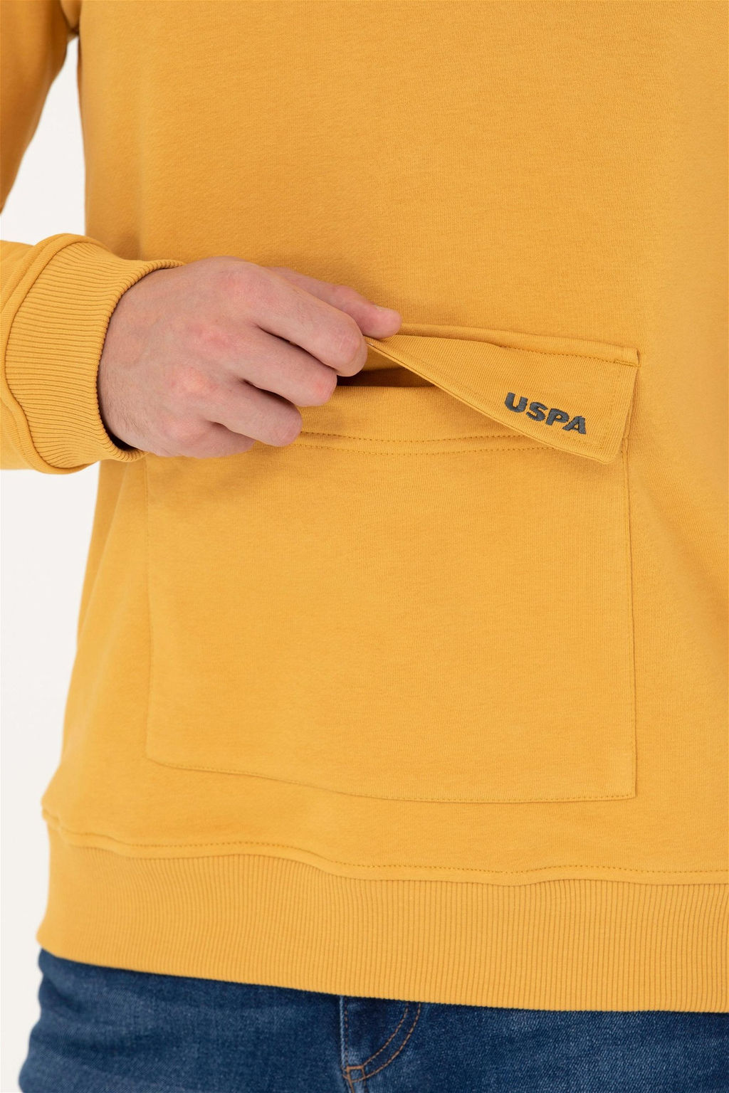 U. S. Polo Assn Мужской горчичный свитшот - U.s. polo assn фото 14