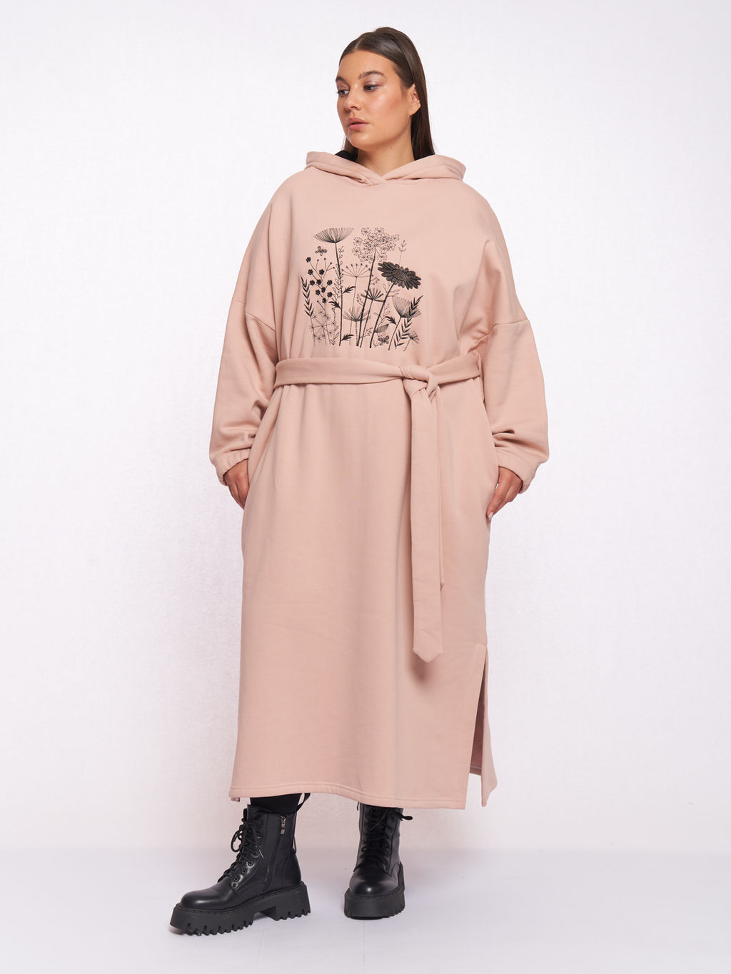 Платье с капюшоном PP83261PIN37 - Артесса фото 12