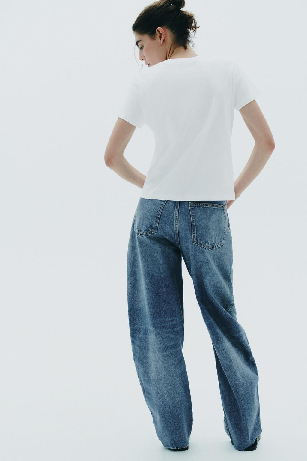 TRF BAGGY BALLOON MID-WAIST JEANS - Zara фото 56