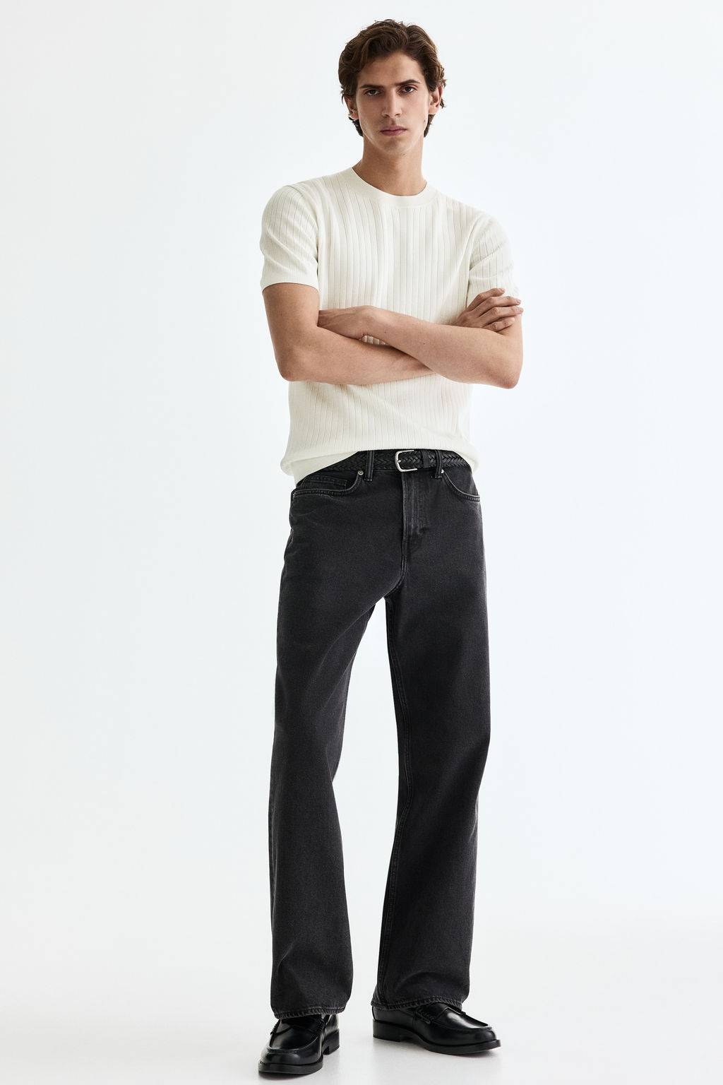 Camiseta de punto Slim Fit - H&m фото 6