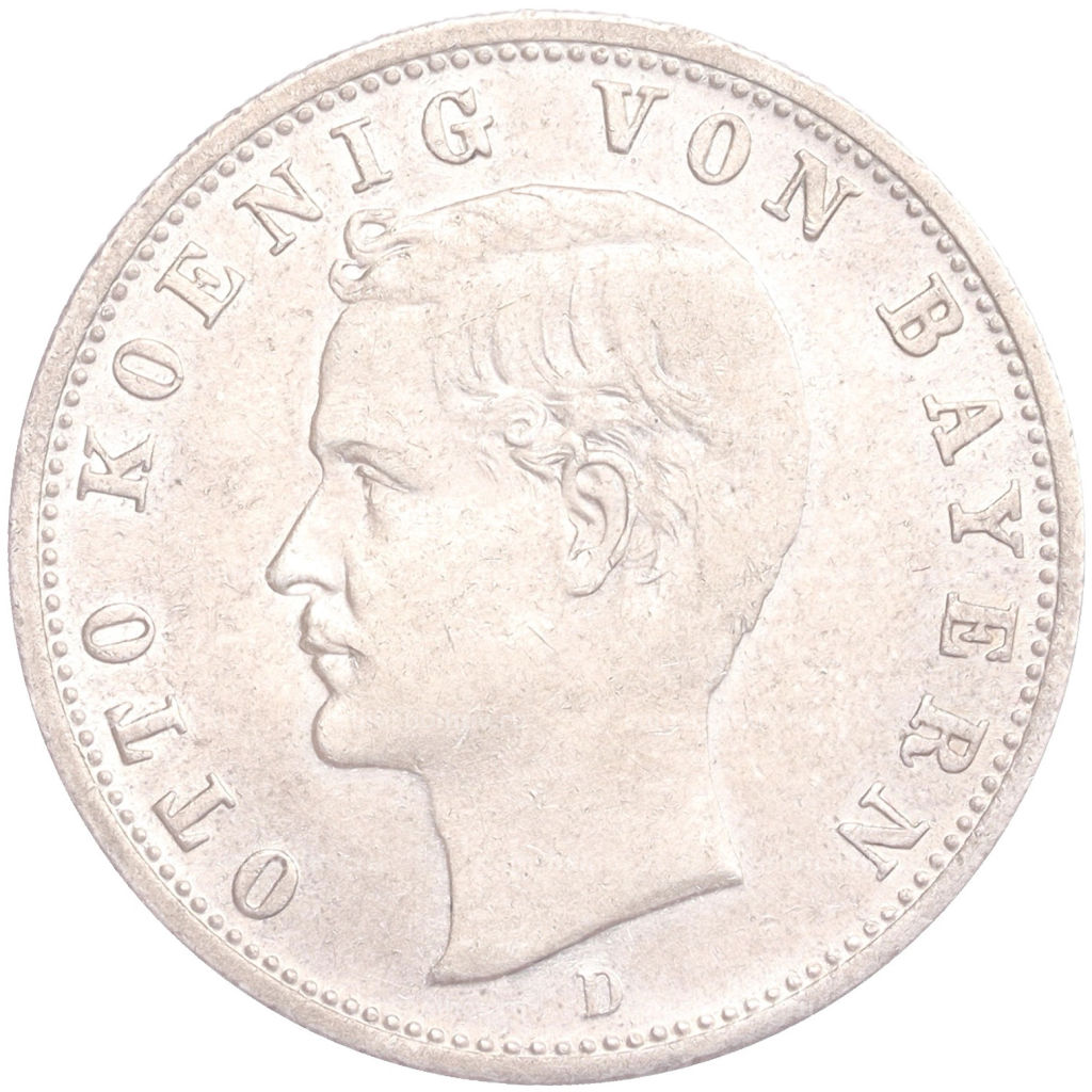 2 марки 1906 года D Германия (Бавария)