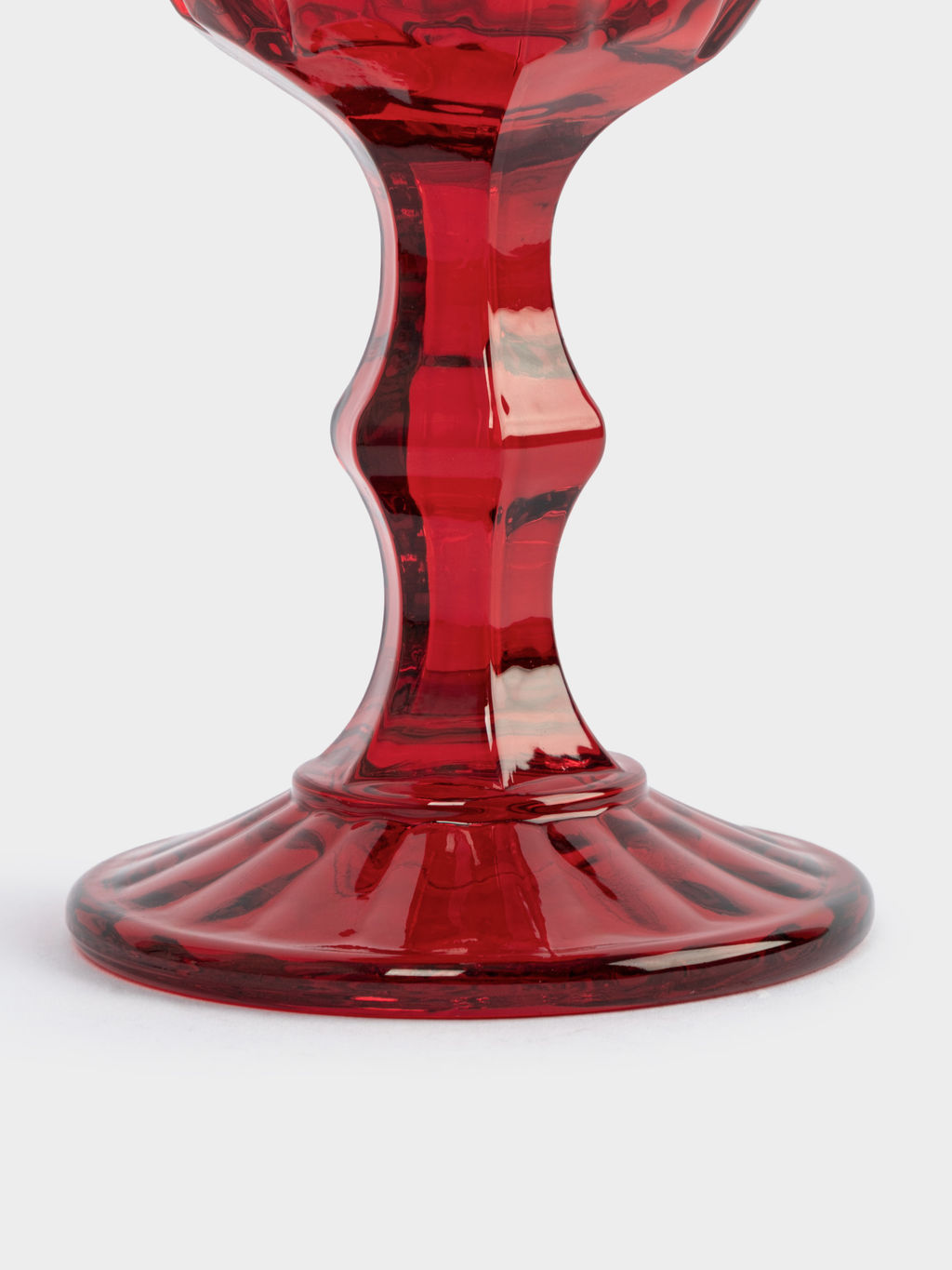 Бокал-кубок для вина, 300 мл, стекло, красный, Diamond color - Anna lafarg фото 3