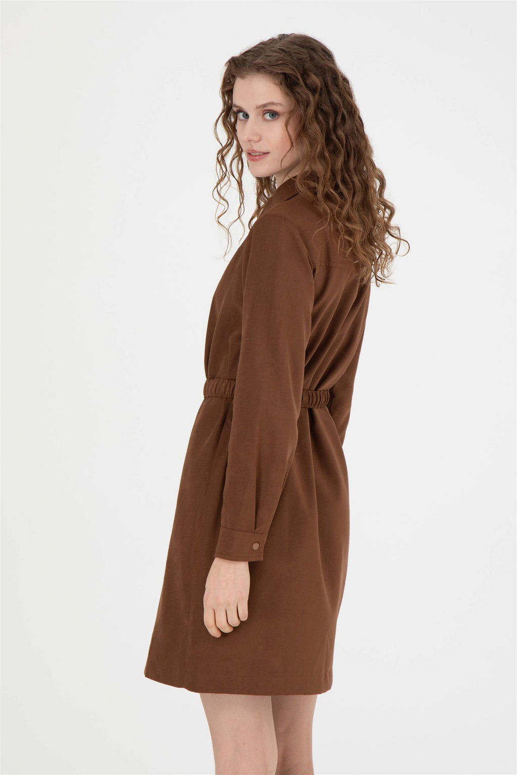 Женское тканое платье кокосового цвета - U.s. polo assn фото 5