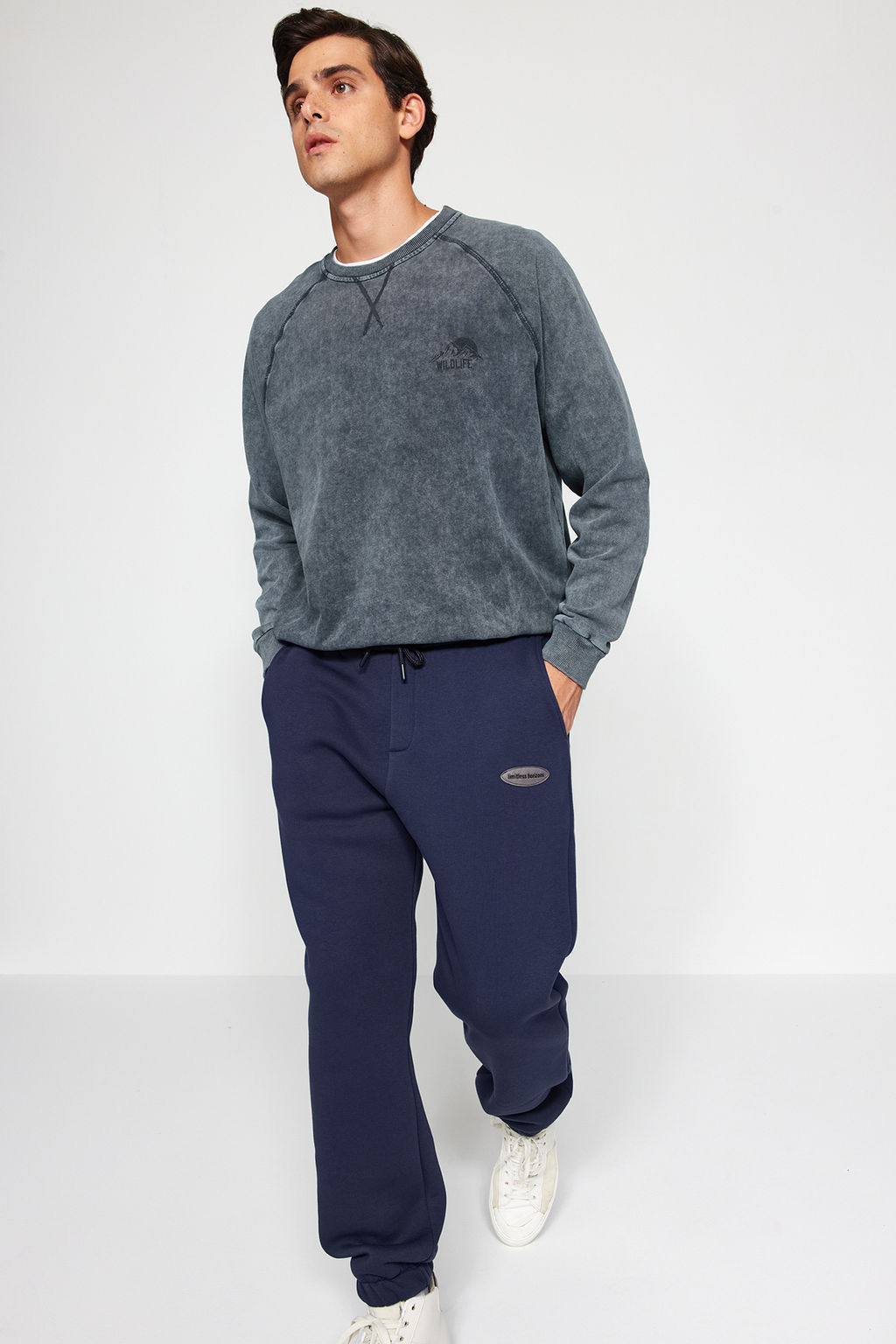TRENDYOL MAN Siyah Oversize/Genis Kesim Telefon Cepli Etiketli Jogger Esofman Alt? TMNAW24EA00015 - Trendyolmilla фото 3