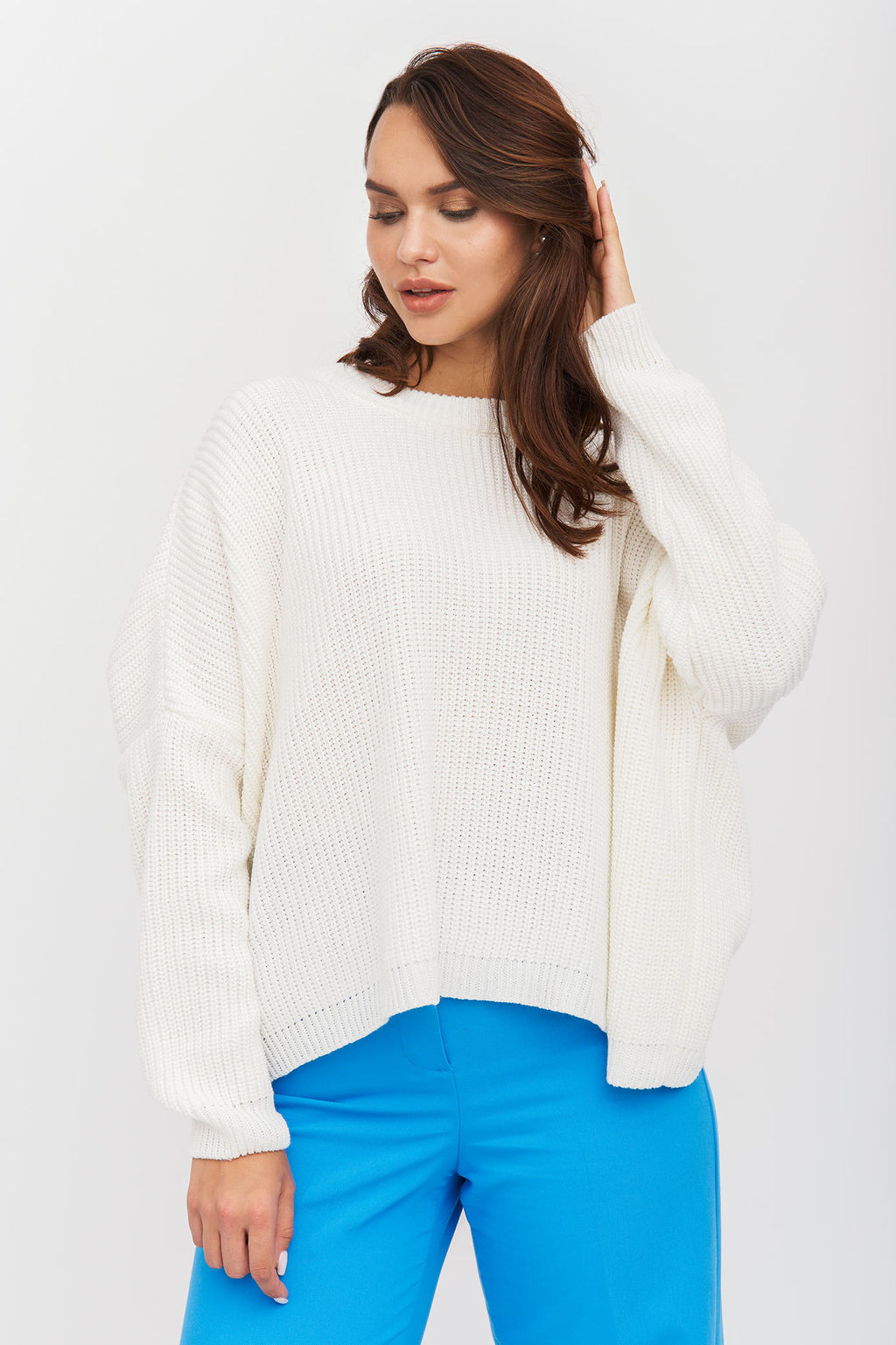 Джемпер 351916/молочный - Злата Стиль фото 3