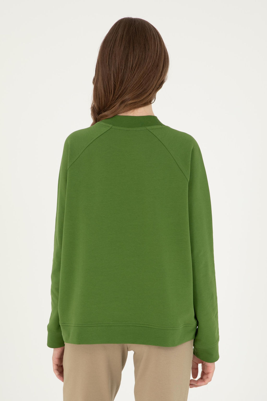 Женский зеленый свитшот Неожиданная скидка в корзине - U.s. polo assn фото 5