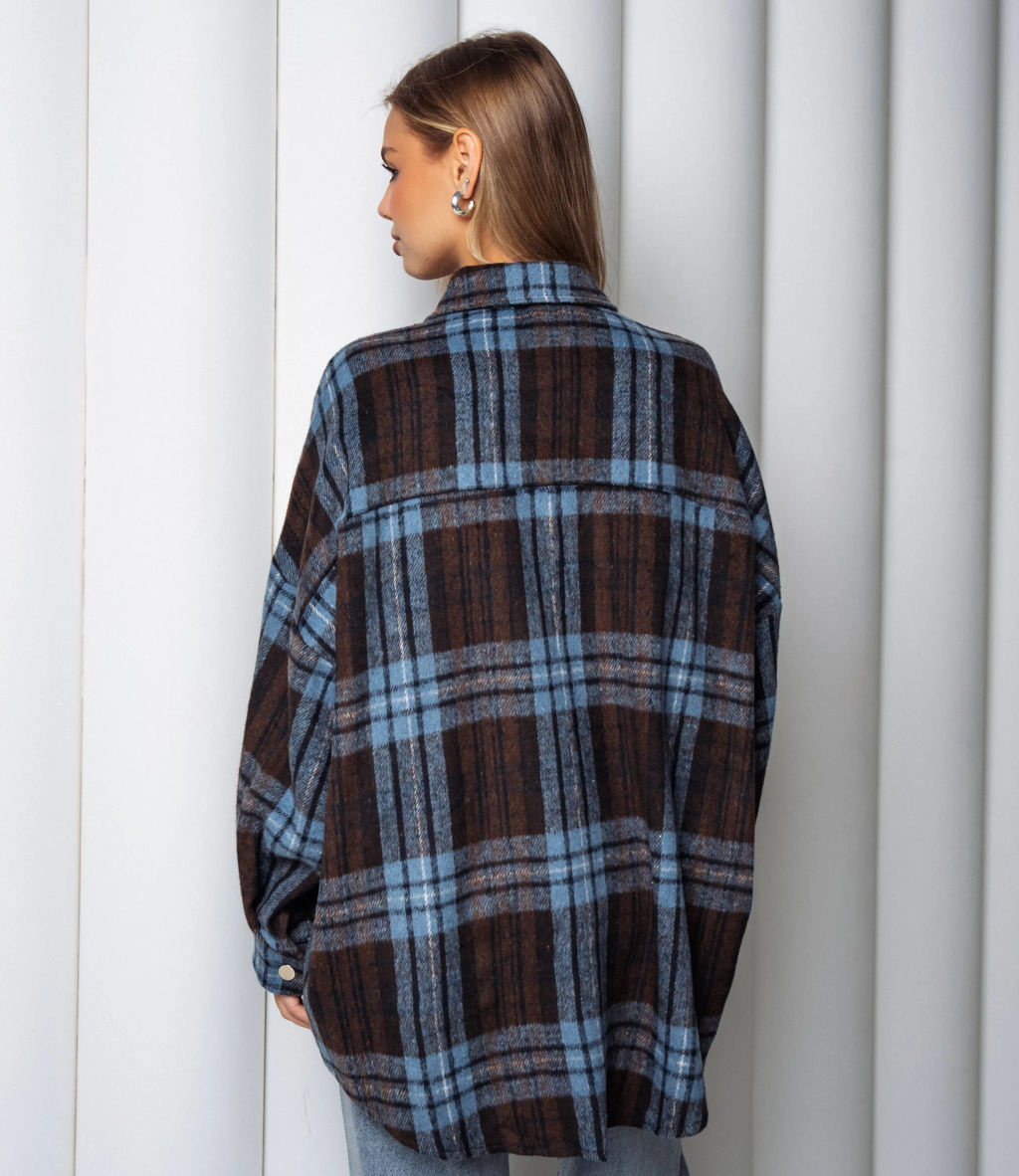 Рубашка #КТ25552, синий - Dommod фото 3