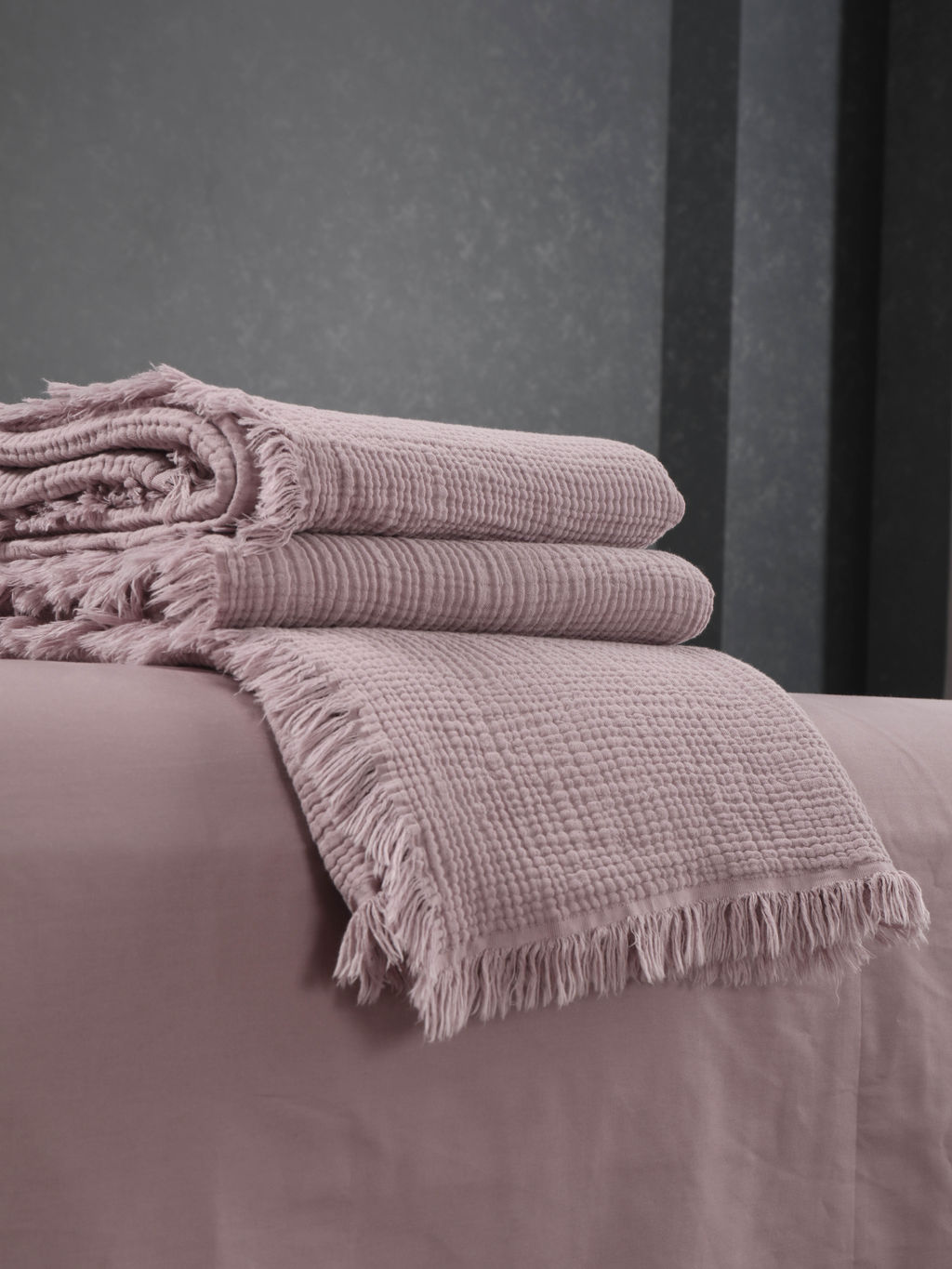 Stonewash Muslin (пыльная роза) комплект с покрывалом - Kazanov.a. фото 4