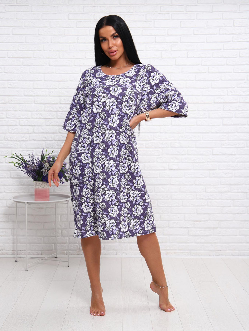 Туника махра (01020, сиреневый)