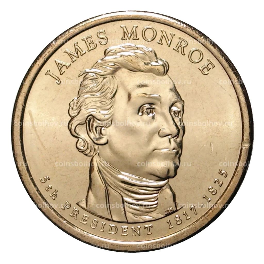 1 доллар 2008 года P Джеймс Монро 5-й президент США