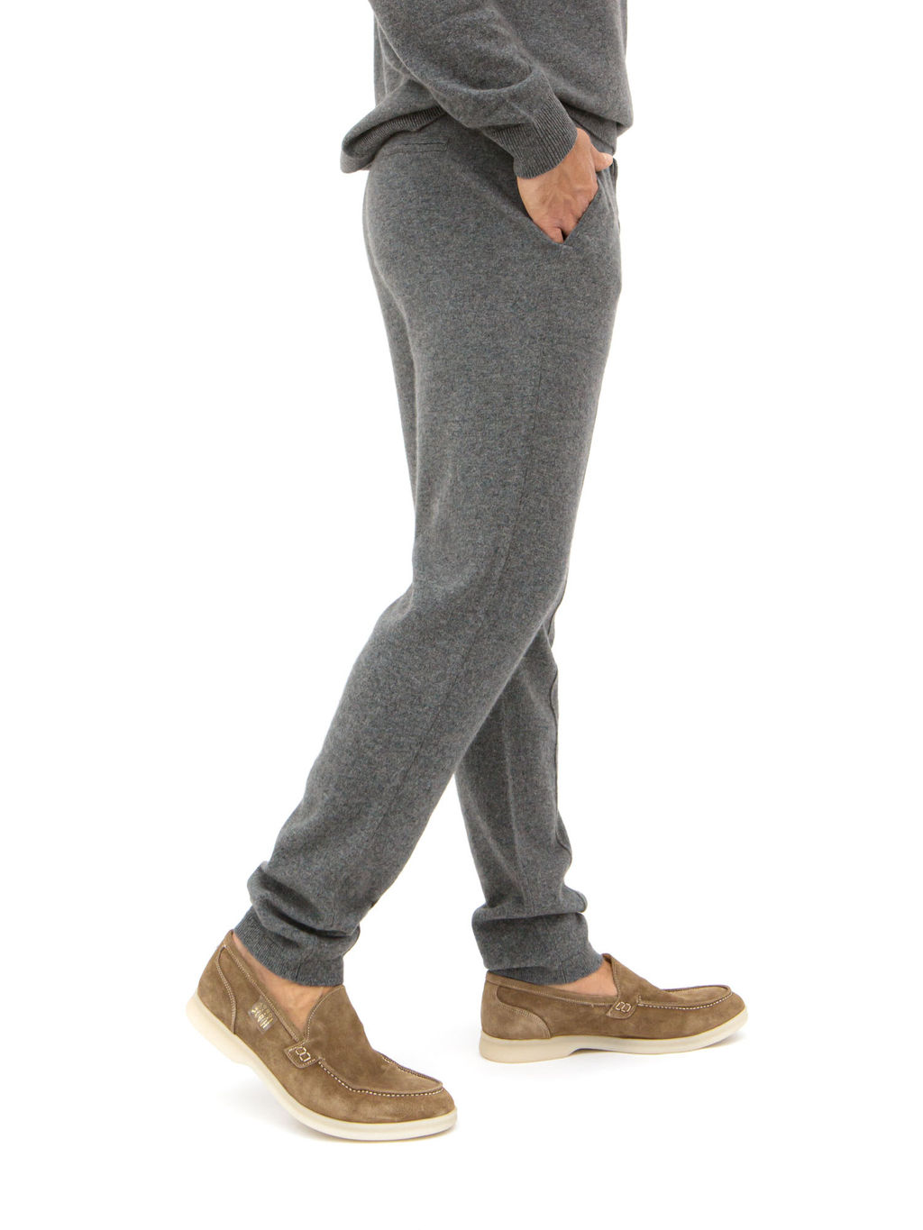 Брюки мужские из кашемира KM150972 графит