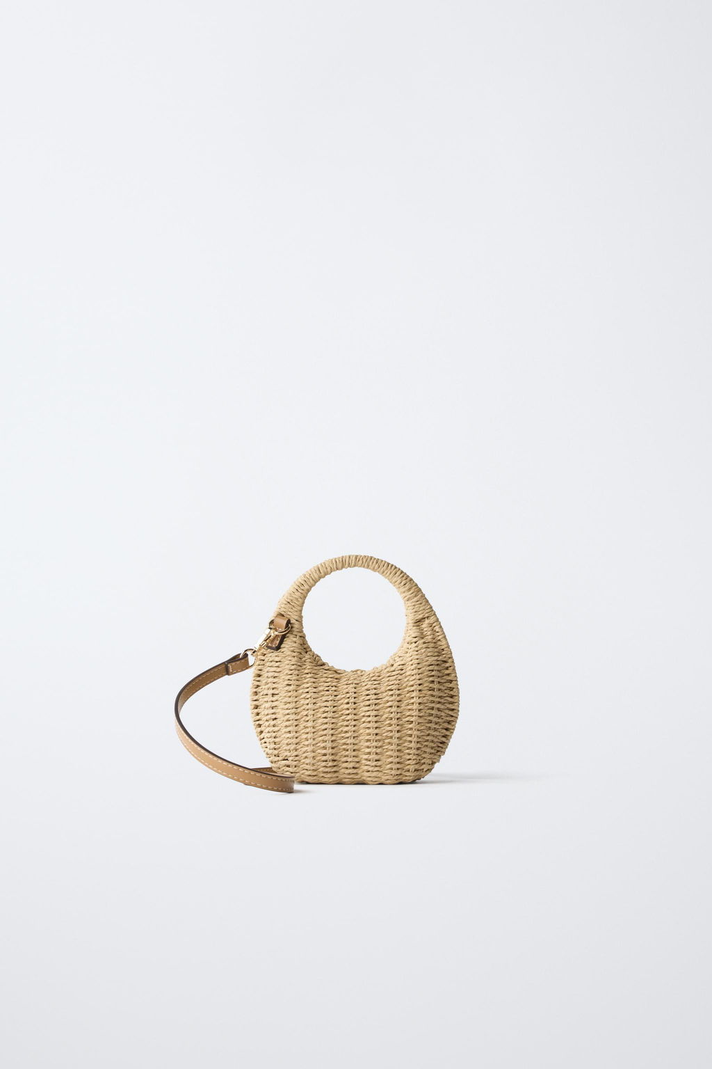 BANDOLERA EFECTO RAFIA / Blanco Crudo - Zara фото 6