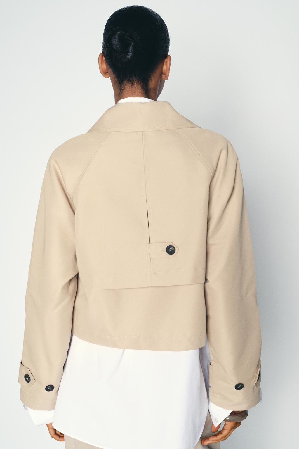 SHORT TRENCH-STYLE JACKET - Zara фото 7