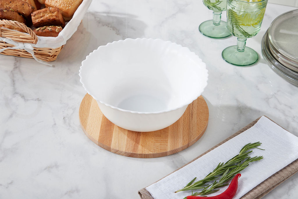 Салатник 22,5 см без деколи арт.OLHW-90 /МФК/  фото 3