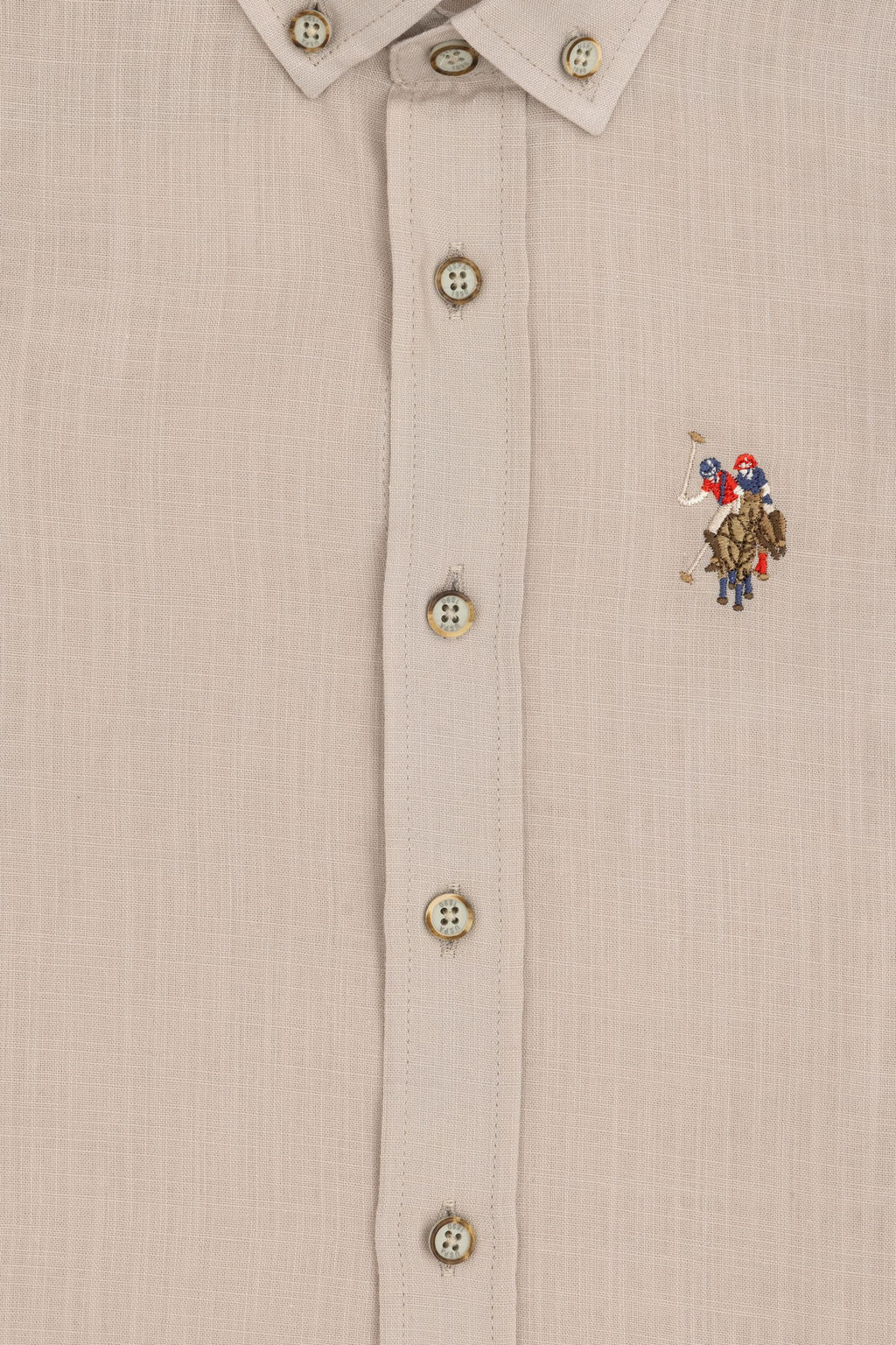 Серая рубашка с коротким рукавом для мальчика Неожиданная скидка в корзине - U.s. polo assn фото 4