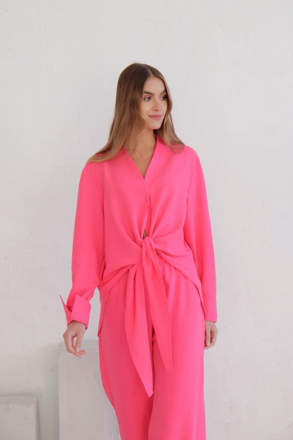 10355 Костюм с завязками и широкими брюками - Martichelli фото 14