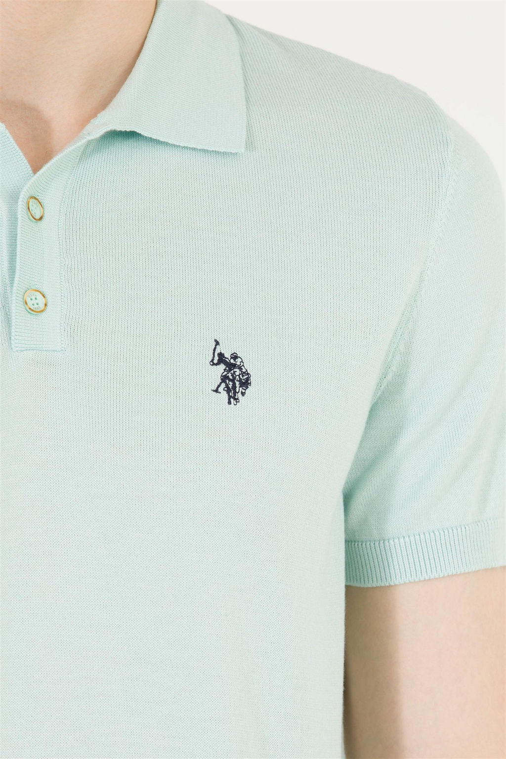 U. S. Polo Assn Мужской трикотажный свитер с воротником-поло - U.s. polo assn фото 14