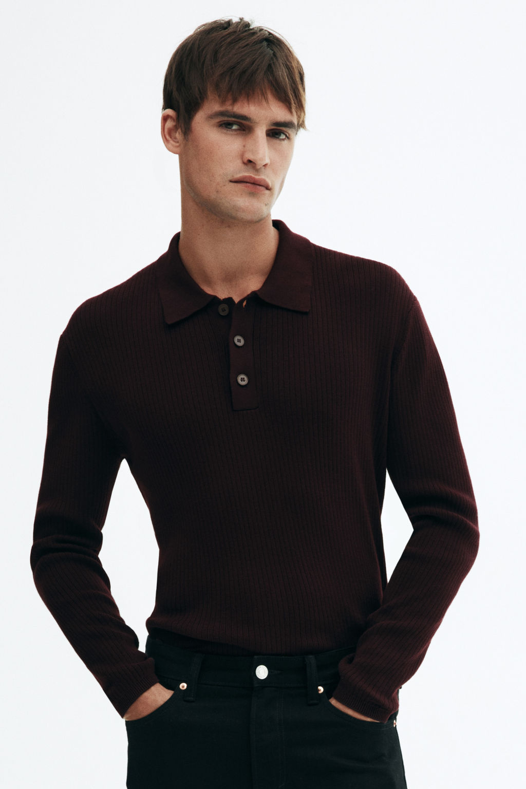 Polo en punto de canal? Slim Fit - H&m фото 3