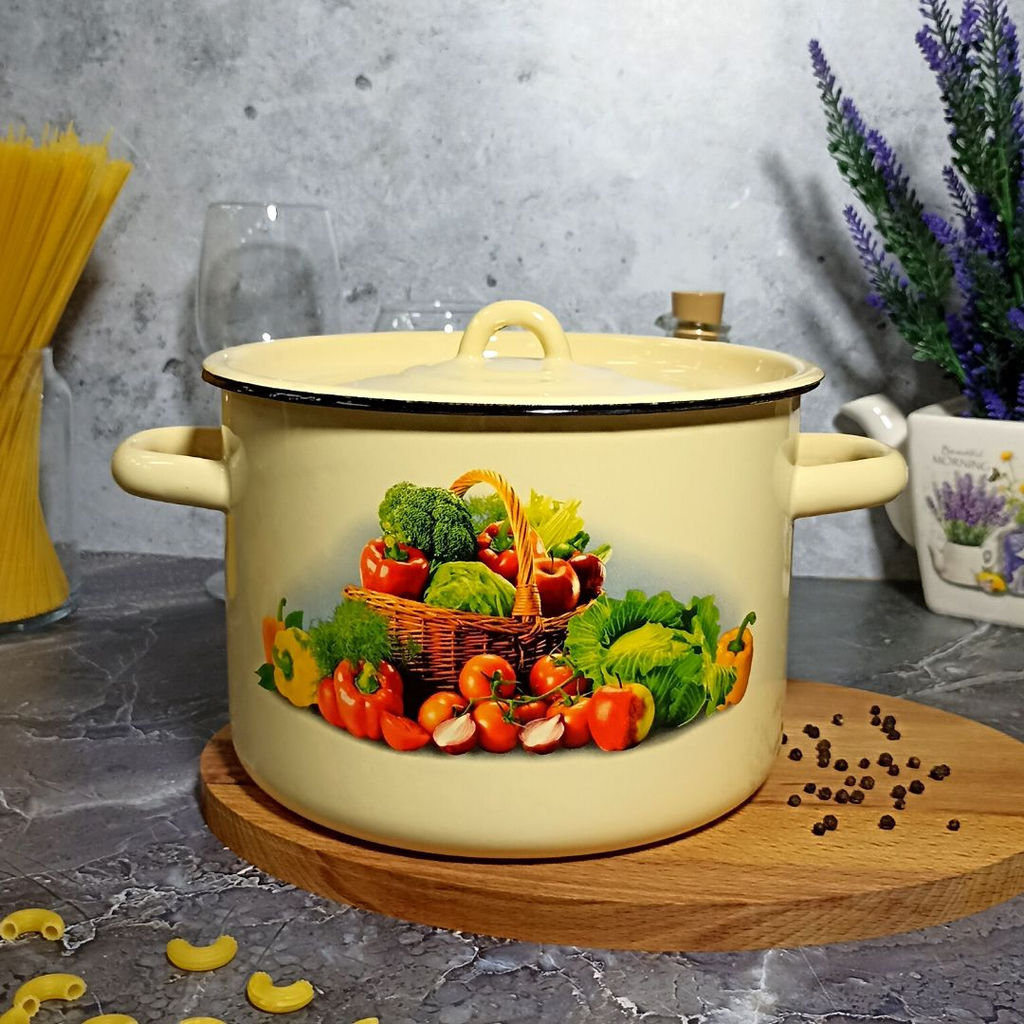 Кастрюля 4.5л 1с17/с крем. Сентябрь