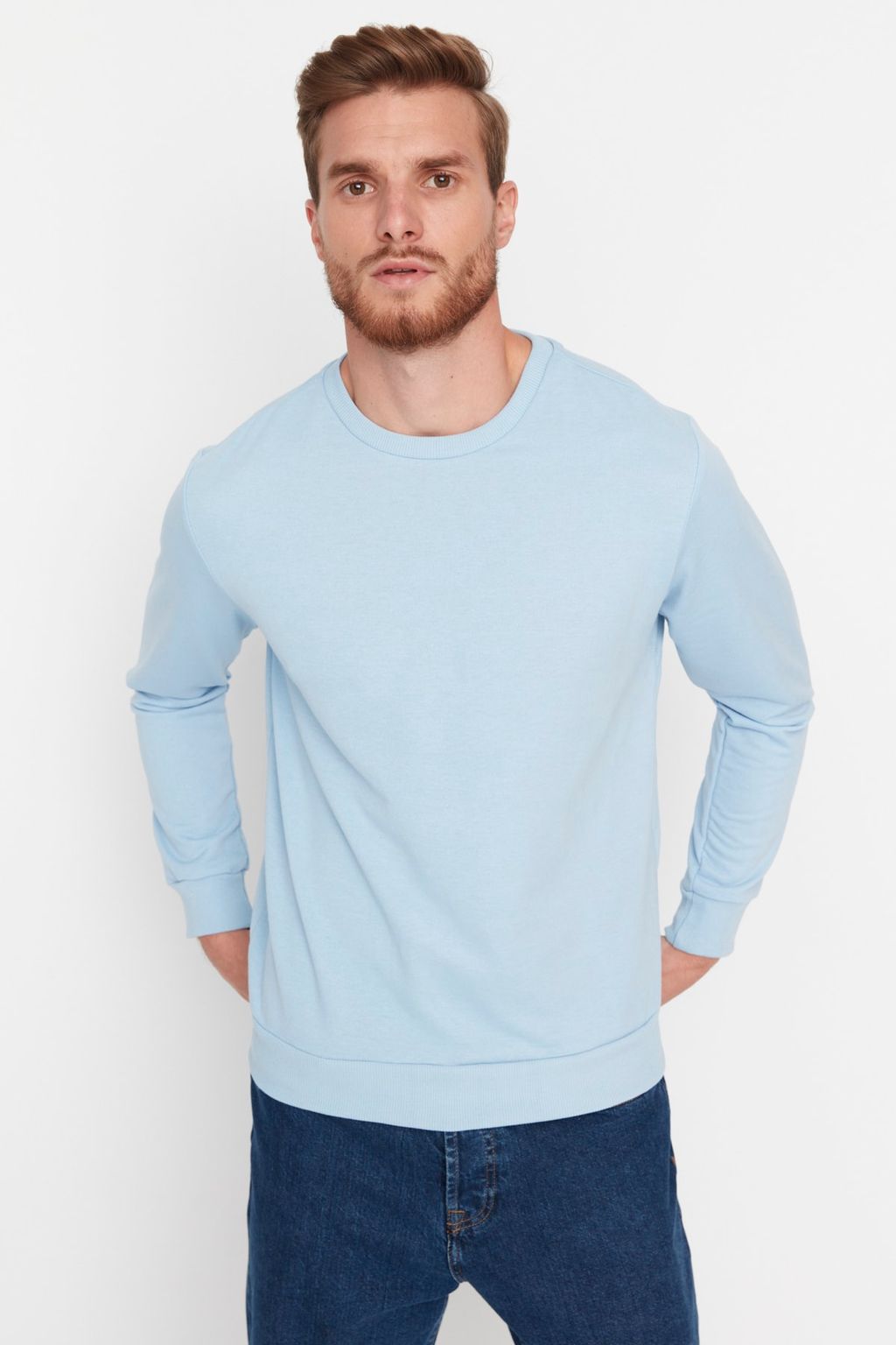 TRENDYOL MAN Haki Regular/Normal Kesim Uzun Kollu Sweatshirt TMNAW20SW0164 - Trendyolmilla фото 41