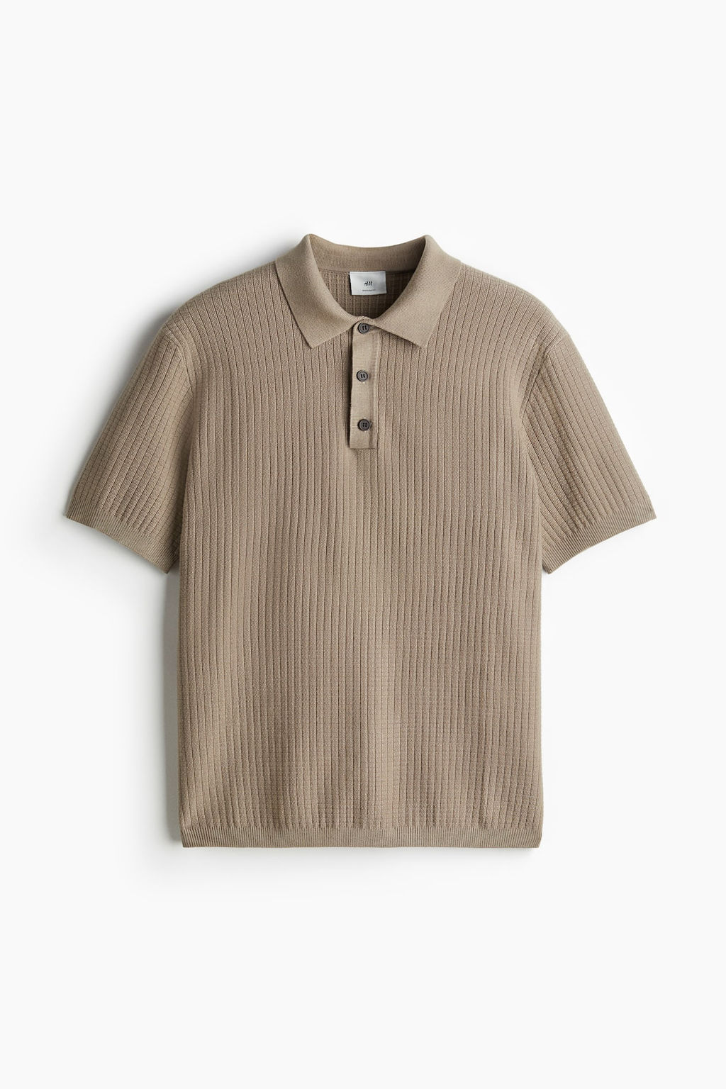 Polo en punto texturizado Regular Fit - H&m фото 12