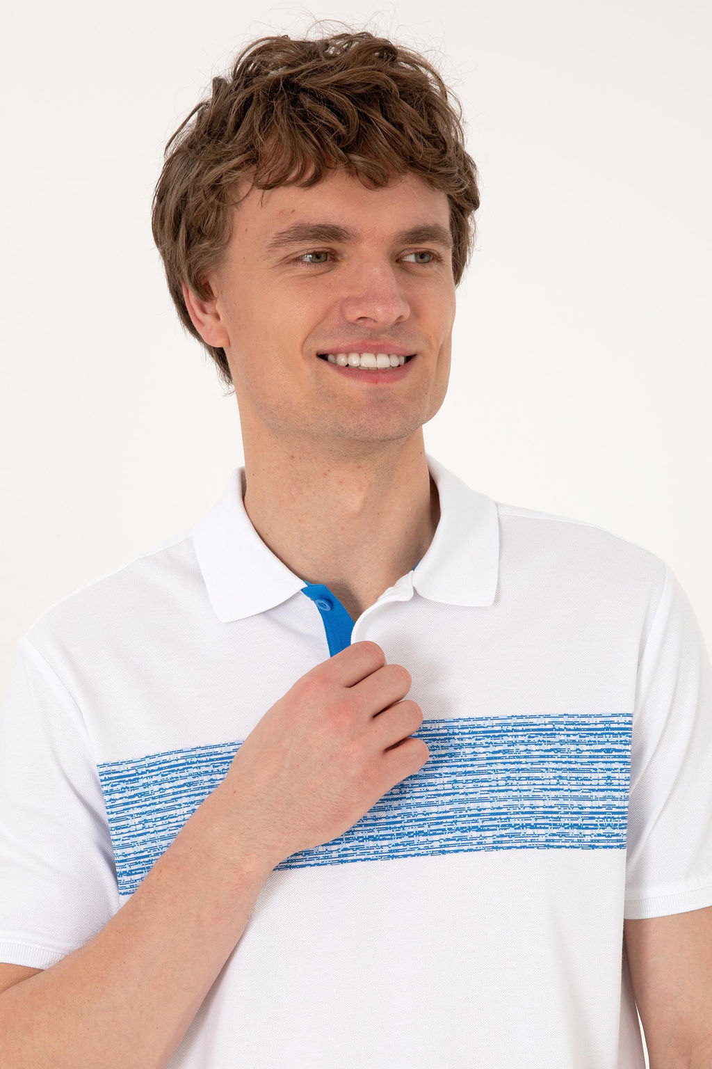 Erkek Regular Fit Polo Yaka Beyaz Ti__rt Sepette S_rpriz _ndirim - U.s. polo assn фото 2