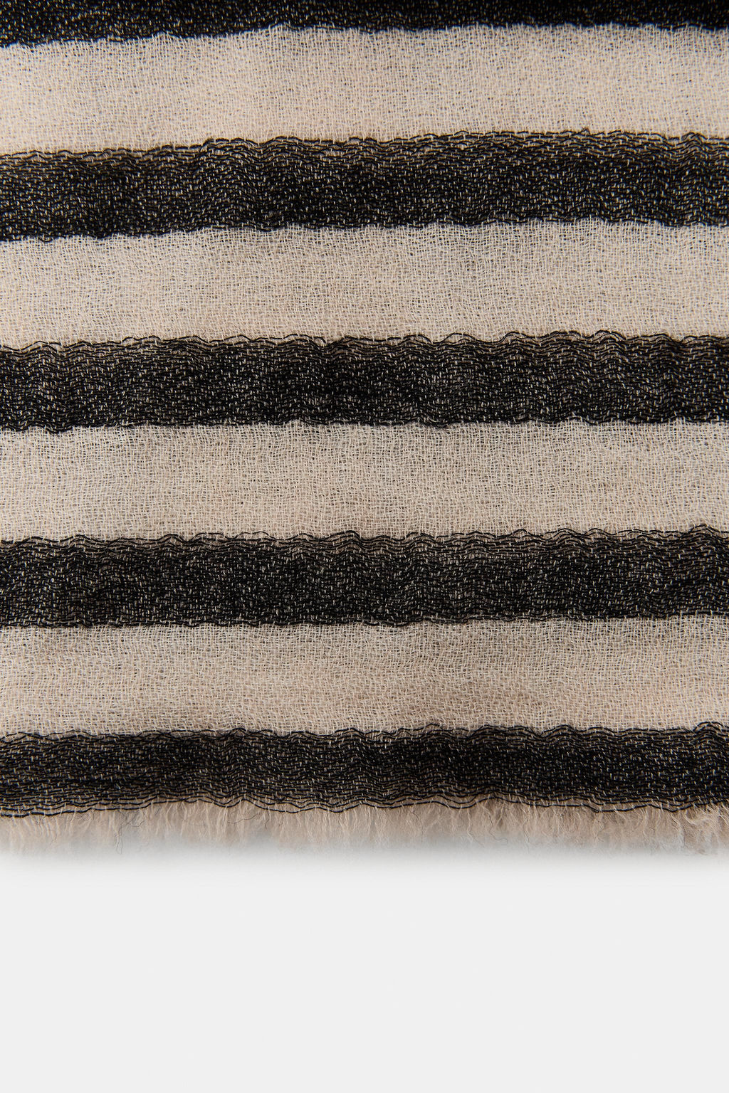 100% WOOL STRIPED SCARF - Zara фото 2