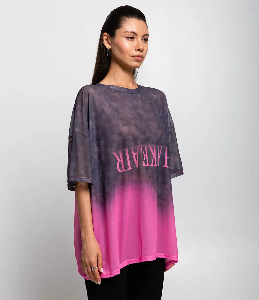 Футболка #КТ106 (10), графит,розовый - Dommod фото 2